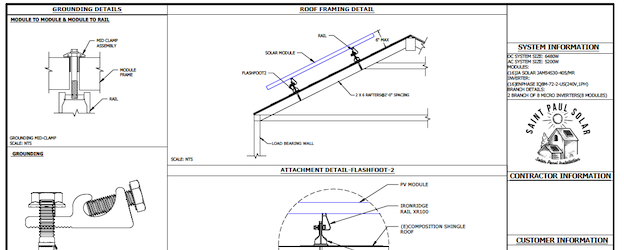 a building plan sample page