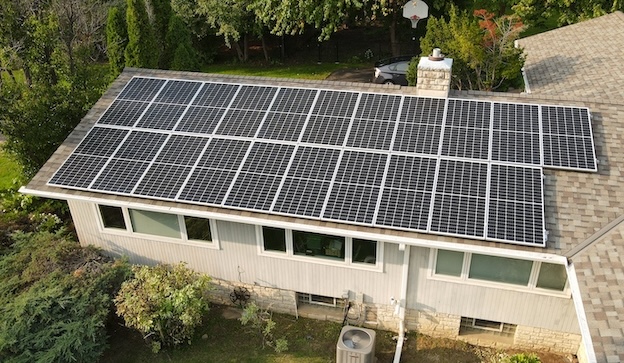 a residential solar array