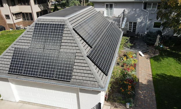 a residential solar array
